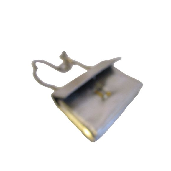 *Stunning Vintage Gold Metallic Boxy Evening Shoulder Bag - Picture 8 of 9